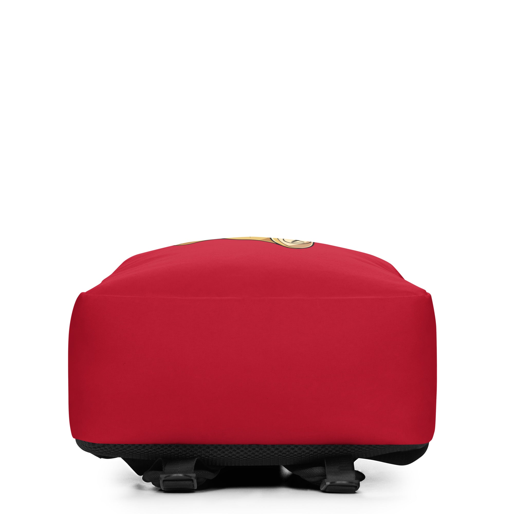 Red Sitting Lionheart Minimalist Backpack