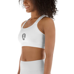 Xaza White Sports bra