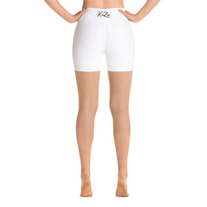 Xaza White Yoga Shorts