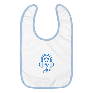 Baby X Embroidered Baby Bib