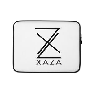 Xaza Logo Black and White Laptop Sleeve