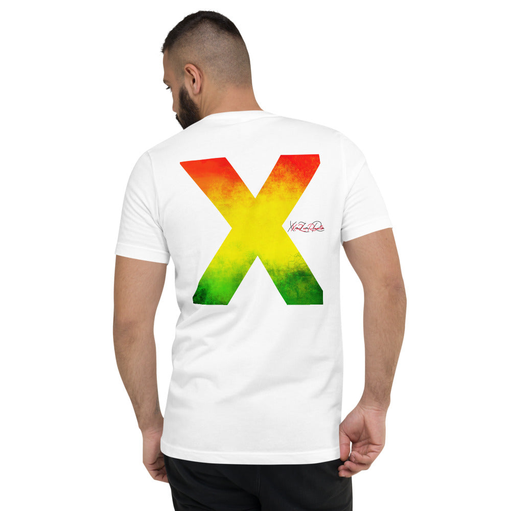 Rasta X Short Sleeve V-Neck T-Shirt