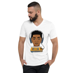 Xaza Headphones V-Neck T-Shirt