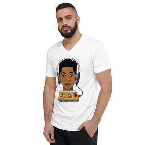 Xaza Headphones V-Neck T-Shirt